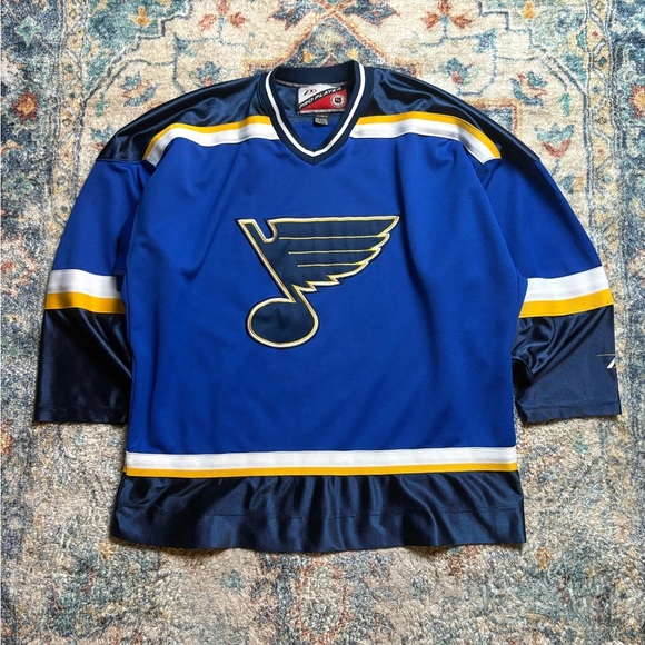 Vintage Pro Player St. Louis Blues Hockey Jersey Size XL - Picture 1 of 7